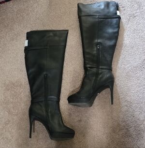 Thalia Sodi Black Over the Knee Boots